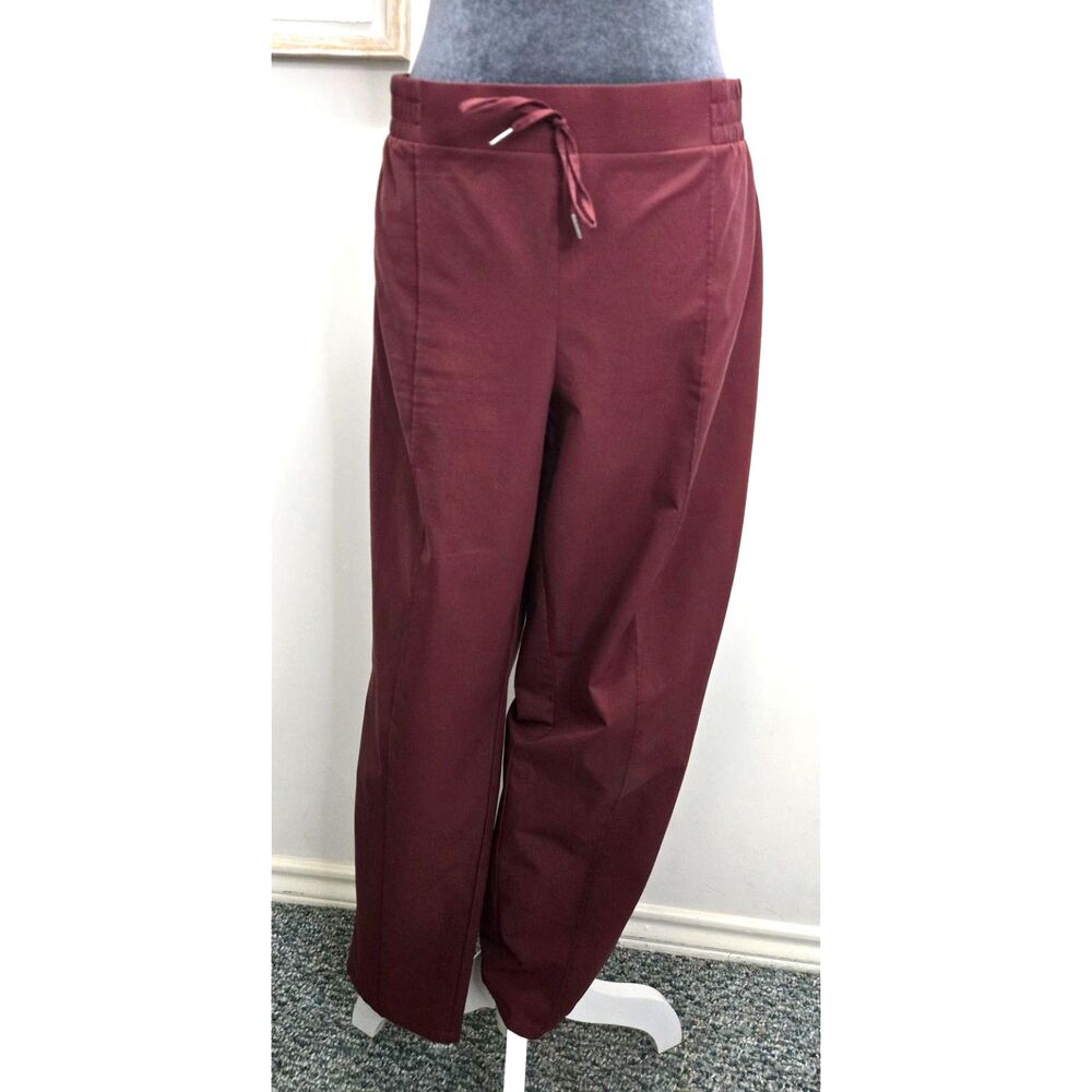 Etrology Rust Drawstring Pants Women’s XL Relaxed Fit Straight Leg Casual